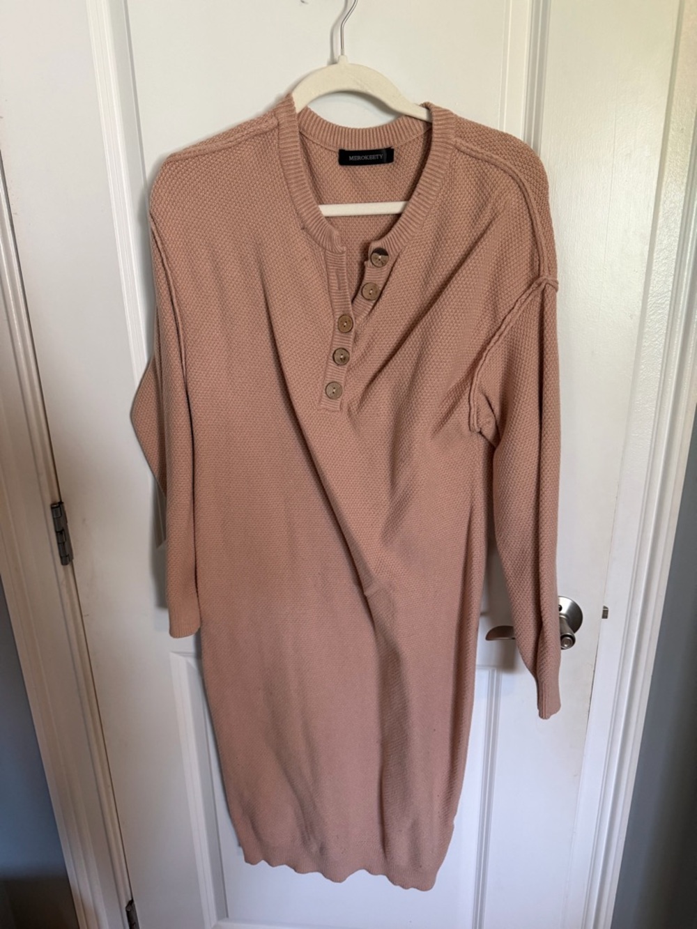 Amazon Women's Maxi Dress in Dusty Rose Knit
